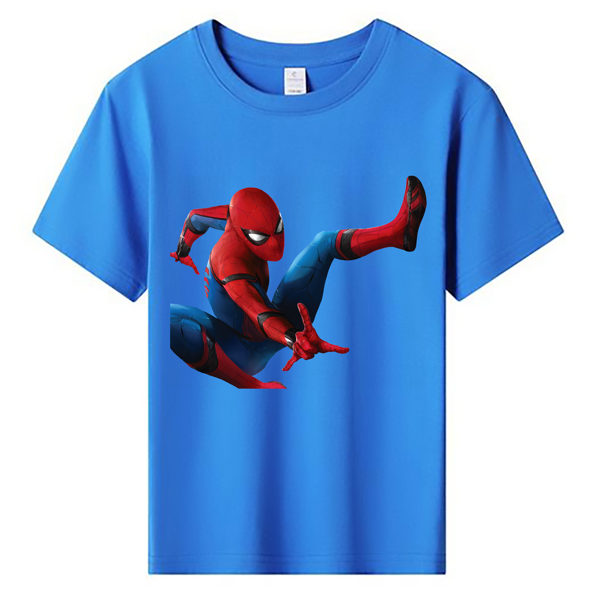 （画像用） Spider Man スパイダーマン 綿100％キッズTシャツ（フロントプリント）